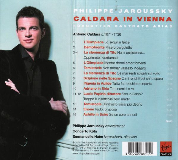 Antonio Caldara - Philippe Jaroussky, Concerto Köln, Emmanuelle Haïm : Caldara In Vienna: Forgotten Castrato Arias (CD, Album, Dlx, Ltd)