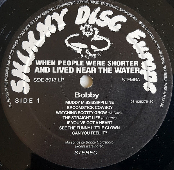 When People Were Shorter And Lived Near The Water : Bobby (LP, Album)