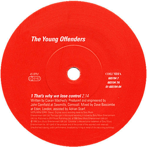 The Young Offenders : That's Why We Lose Control - Remote Control (7", Ltd, Num, Red)