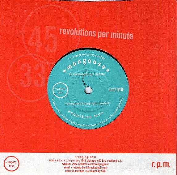 Element (12) / Mongoose : Singles Club #11: Lord Aparts / Sanitise Me    (7")