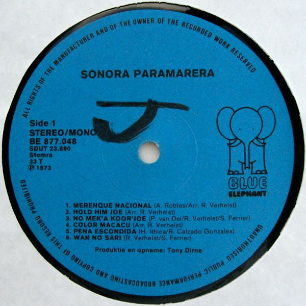 Sonora Paramarera : Sonora Paramarera (LP, Album)