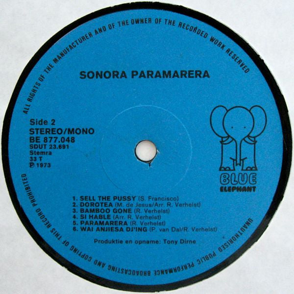 Sonora Paramarera : Sonora Paramarera (LP, Album)