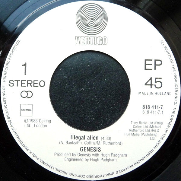 Genesis : Illegal Alien (7", EP)
