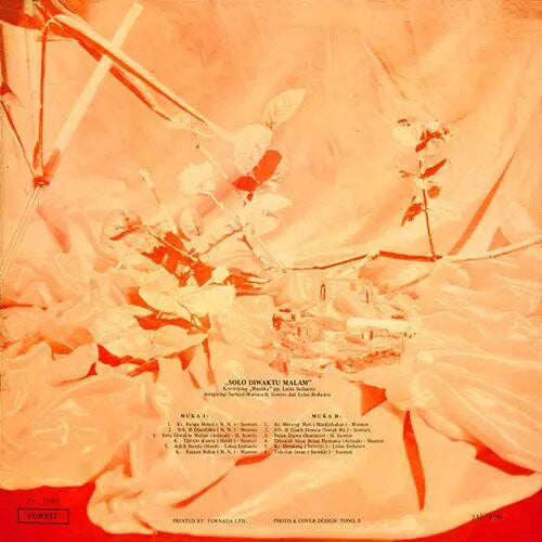 Orkes Krontjong Mustika PP. Lulus Sedianto : Solo Diwaktu Malam (LP)