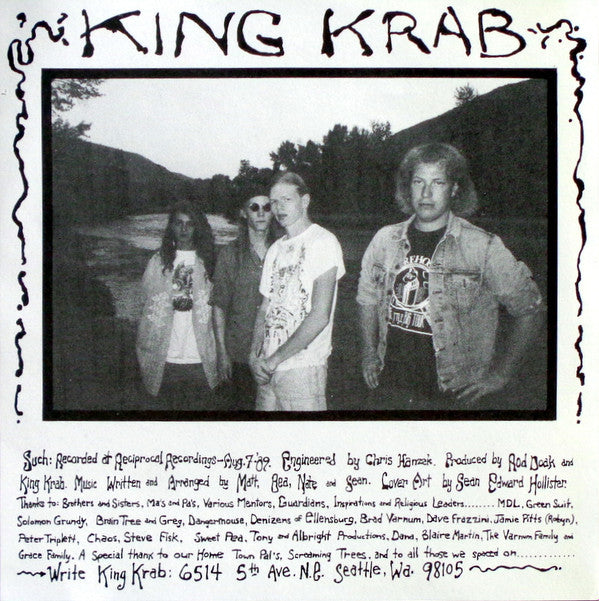 King Krab : Shapous Head / Ran From My Grave (7", Single)