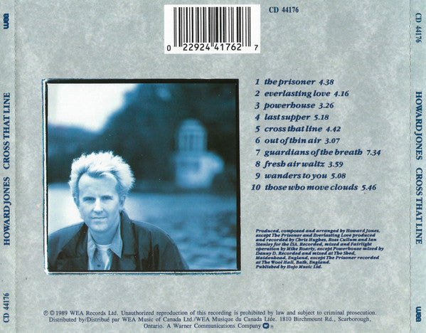Howard Jones : Cross That Line (CD, Album)
