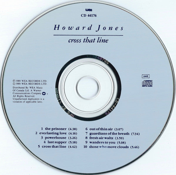 Howard Jones : Cross That Line (CD, Album)