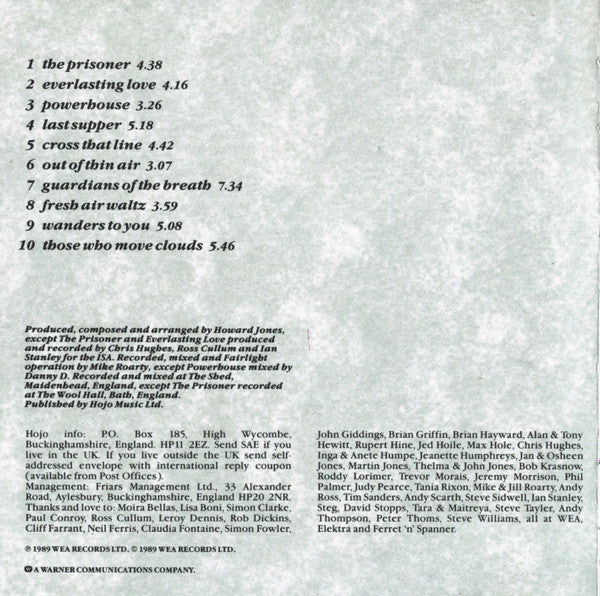 Howard Jones : Cross That Line (CD, Album)