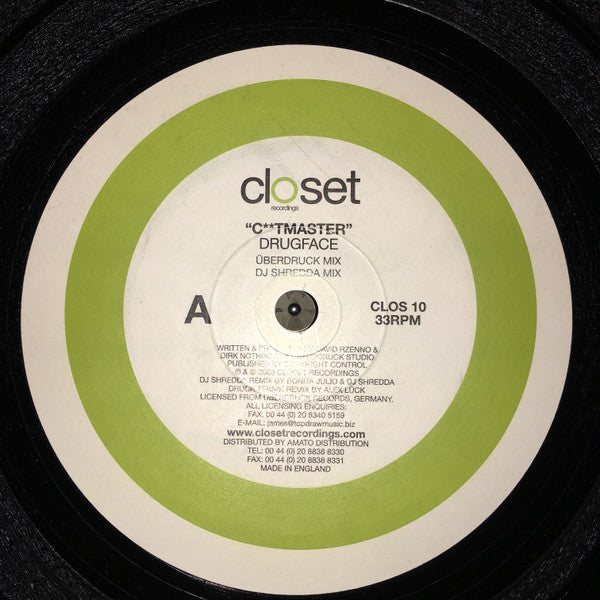 Drugface : C**tmaster (12")