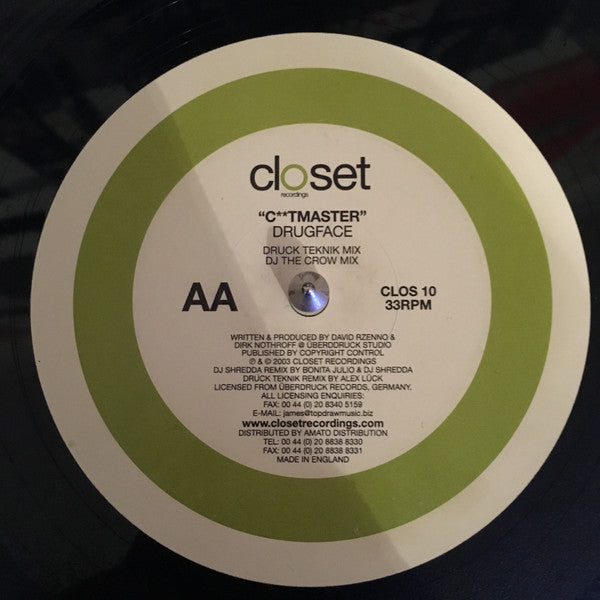 Drugface : C**tmaster (12")