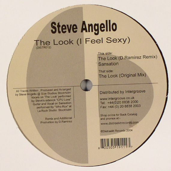 Steve Angello : The Look (I Feel Sexy) (12")