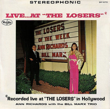Ann Richards And The Bill Marx Trio : Live At The Losers (LP, Album)