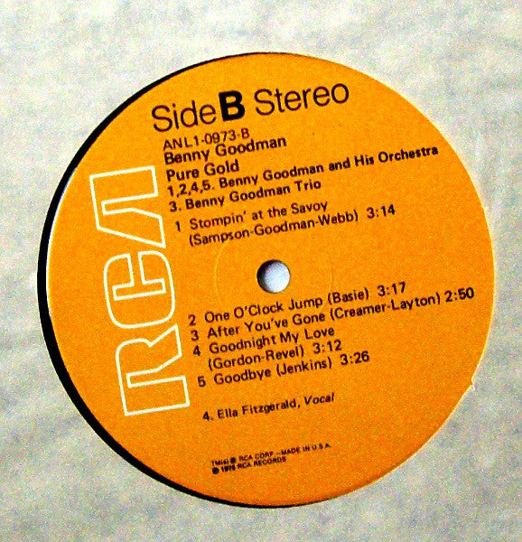 Benny Goodman : Pure Gold (LP, Comp, RE)