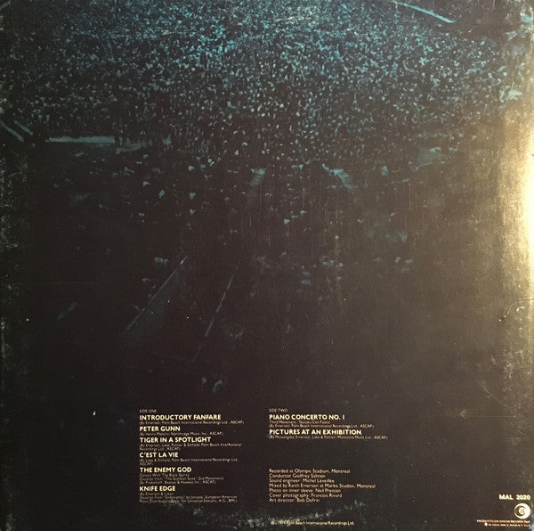 Emerson Lake & Palmer* : In Concert (LP, Album)