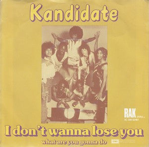 Kandidate : I Don't Wanna Lose You (7", Single)