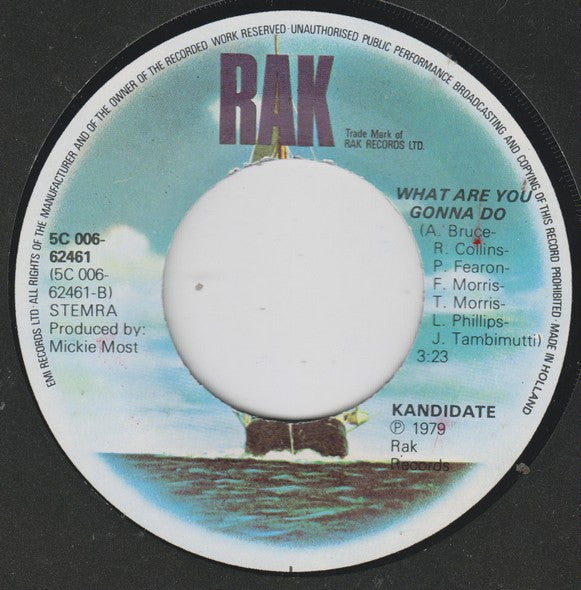 Kandidate : I Don't Wanna Lose You (7", Single)