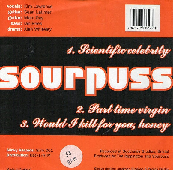 Sourpuss (3) : Scientific Celebrity (7", EP)