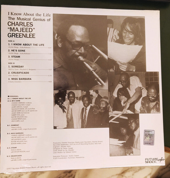 Charles Greenlee : I Know About The Life (LP, Album, Ltd, RE, Cya)