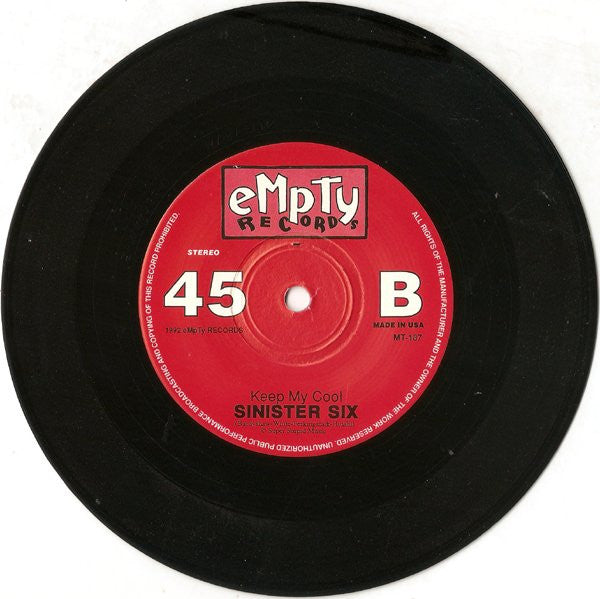 Sinister Six : Go Away / Keep My Cool (7", Single)