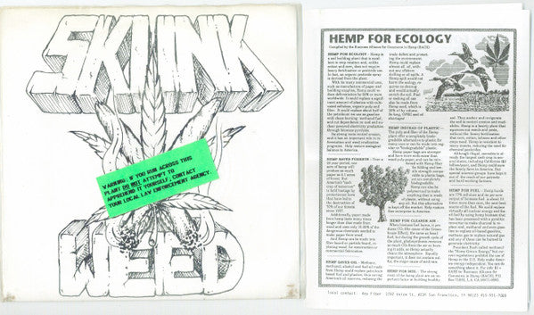 Skunkweed : Skunk Weed (7", Single, Blu)