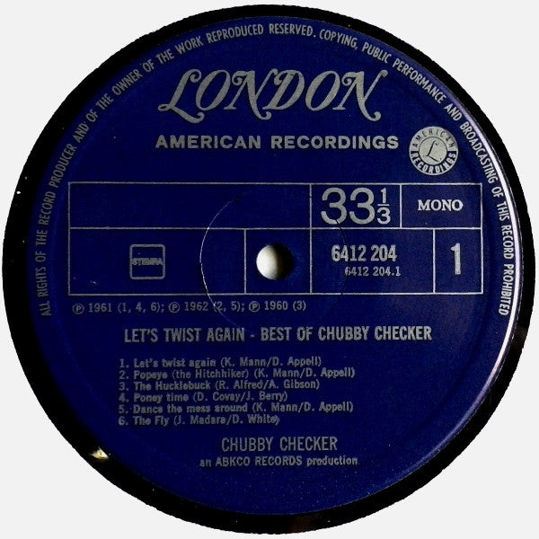 Chubby Checker : Let's Twist Again: The Best Of Chubby Checker (LP, Comp, Mono)