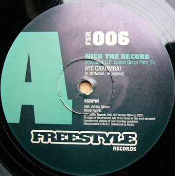 Nick The Record : Latino Disco Para Tu E.P. (12", EP)