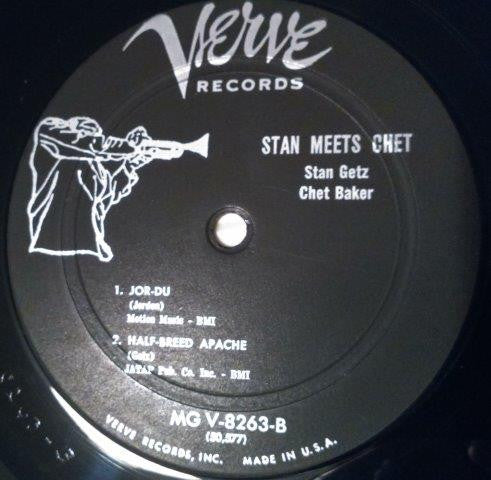 Stan Getz, Chet Baker : Stan Meets Chet (LP, Album, Mono)