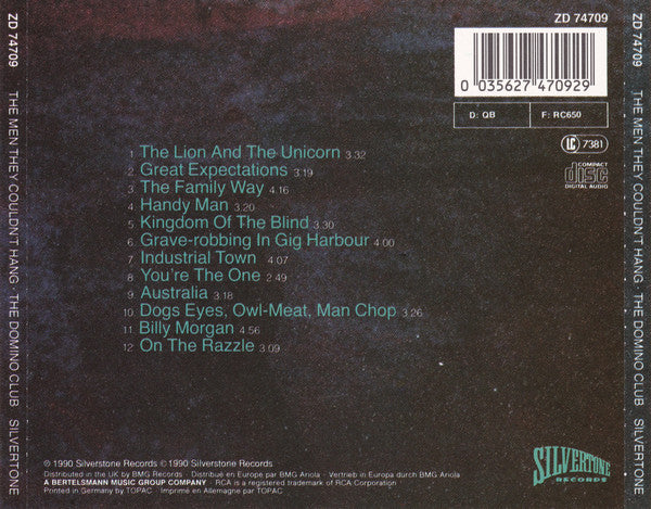 The Men They Couldn't Hang : The Domino Club (CD, Album)