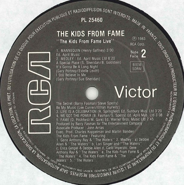The Kids From Fame : Live! (LP, Album)