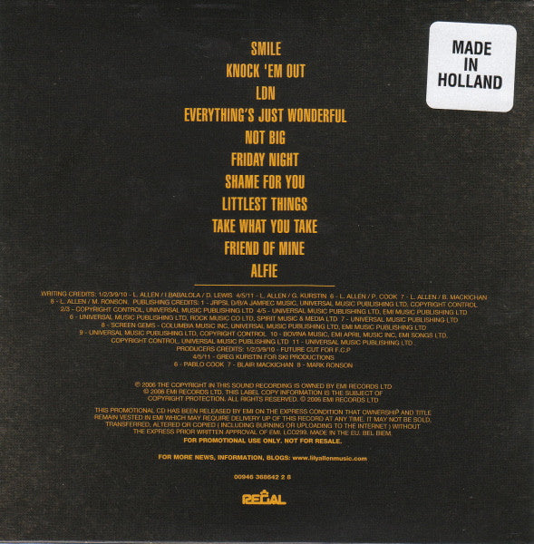 Lily Allen : Alright, Still (CD, Album, Promo)