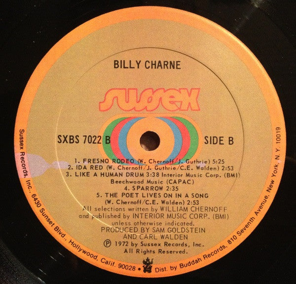 Billy Charne : Billy Charne (LP, Album)