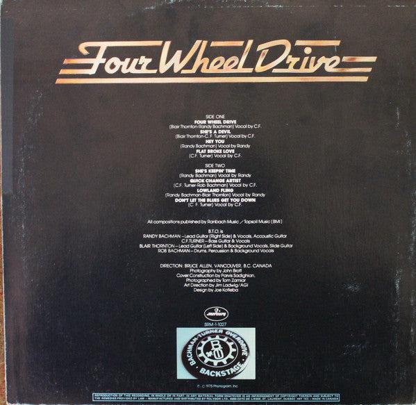 Bachman-Turner Overdrive : Four Wheel Drive (LP, Album, Gat)
