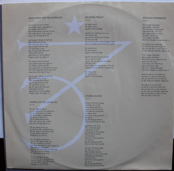 Björn Holm : Änglarna Ger Mej Ingen Ro (LP, Album)