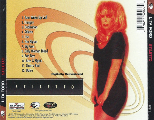 Lita Ford : Stiletto (CD, Album, RE, RM)
