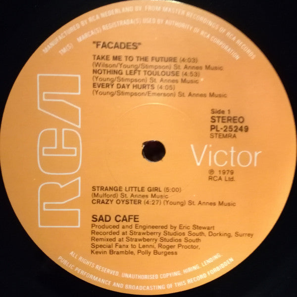 Sad Café : Facades (LP, Album)