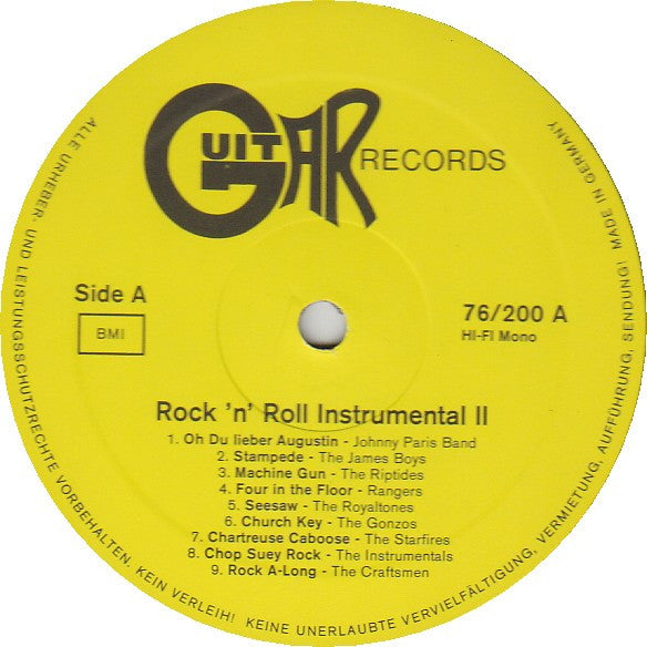 Various : Rock'n Roll Instrumental Vol.2 (LP, Comp, Mono)
