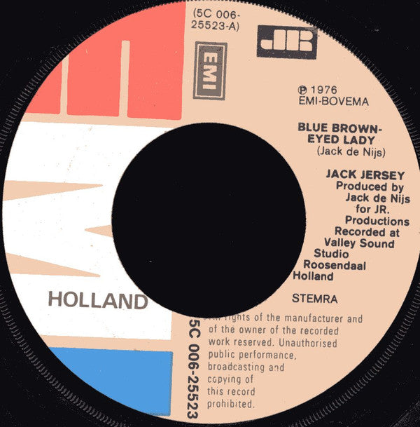 Jack Jersey : Blue Brown Eyed Lady  (7", Single)