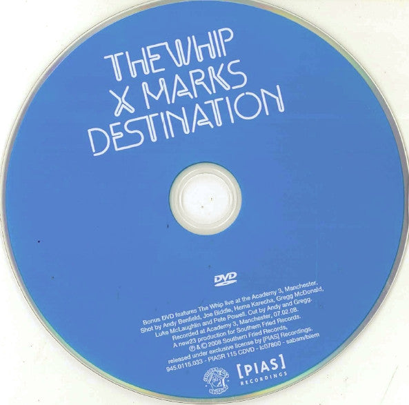 The Whip : X Marks Destination (CD, Album + DVD)