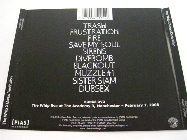 The Whip : X Marks Destination (CD, Album + DVD)
