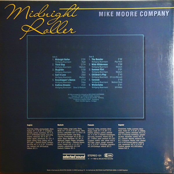 Mike Moore Company : Midnight Roller (LP, Album)