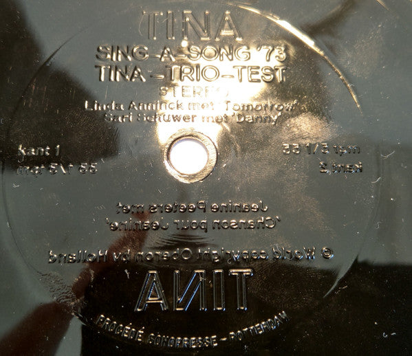Various : Sing A Song '73 Tina-Trio-Test (Flexi, 7")