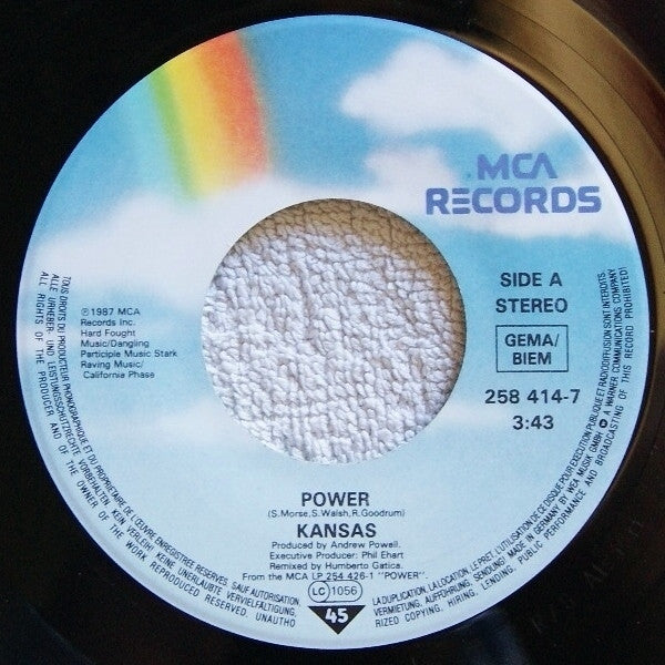 Kansas (2) : Power (7", Single)