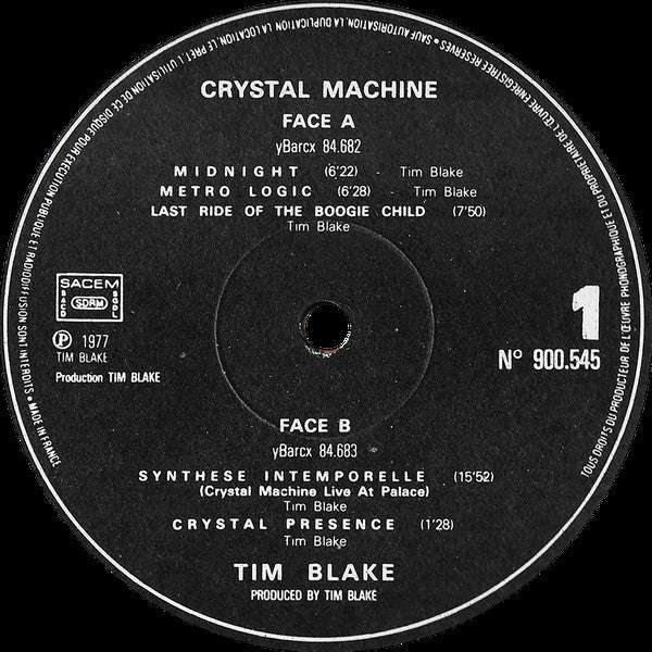Tim Blake : Crystal Machine (LP, Album)
