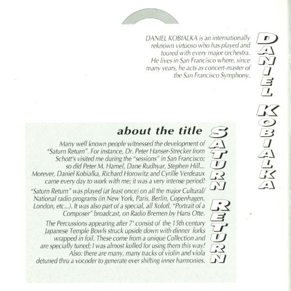 Bernard Xolotl With Daniel Kobialka : Procession (CD, Album, RE)