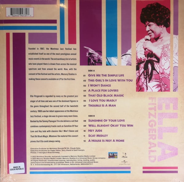 Ella Fitzgerald : Live At Montreux 1969 (LP, Album)