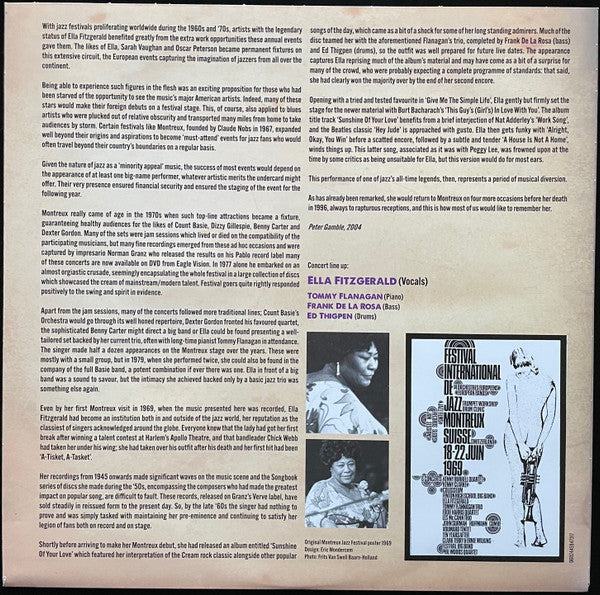 Ella Fitzgerald : Live At Montreux 1969 (LP, Album)