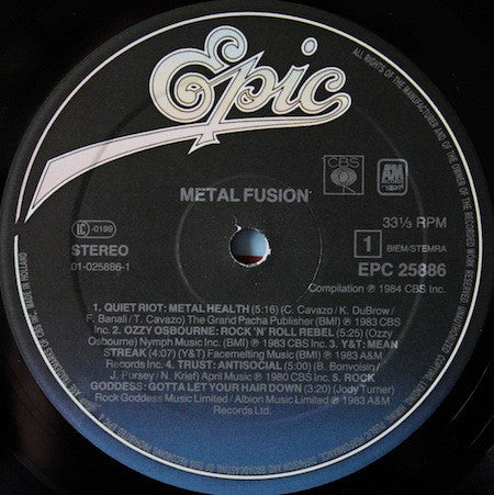 Various : Metal Fusion (LP, Comp)