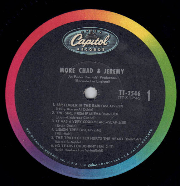 Chad & Jeremy : More Chad & Jeremy (LP, Comp, Mono, Jac)