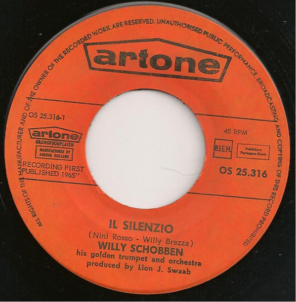 Willy Schobben And His Orchestra : Il Silenzio (7")