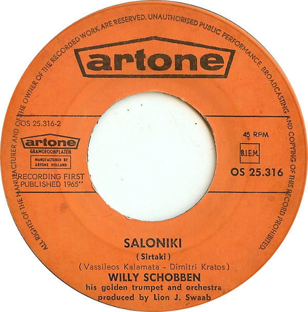Willy Schobben And His Orchestra : Il Silenzio (7")